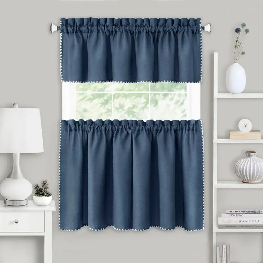 Achim Home Furnishing Kendal Window Curtains for Kitchen and Livingrooms,